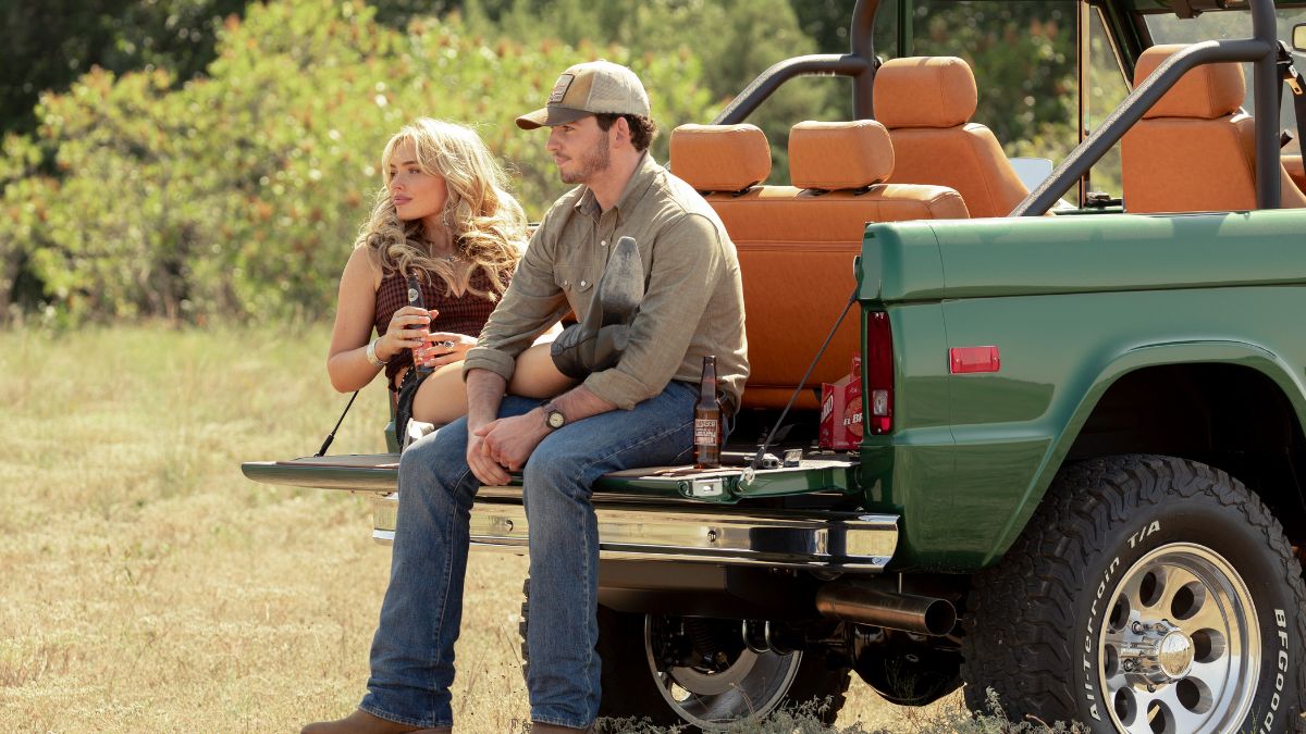 Natalie Alyn Lind and Finn Little in 'Dutton Ranch'