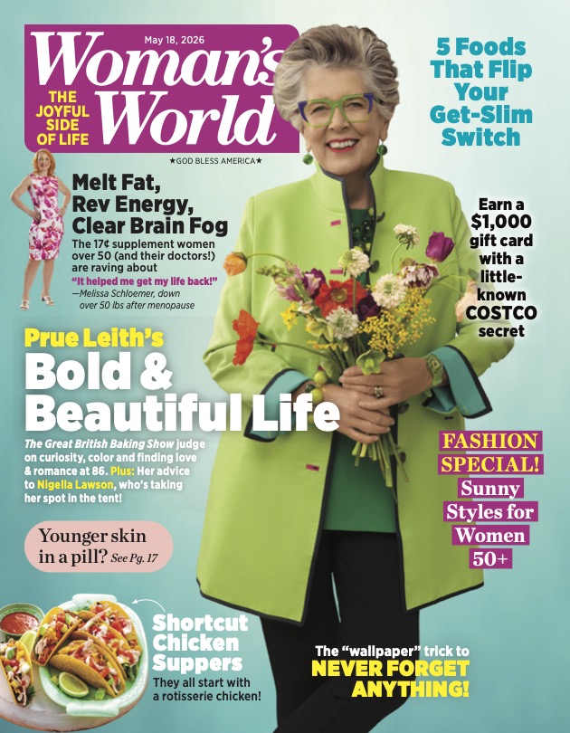Prue Leith on the cover of Woman's World