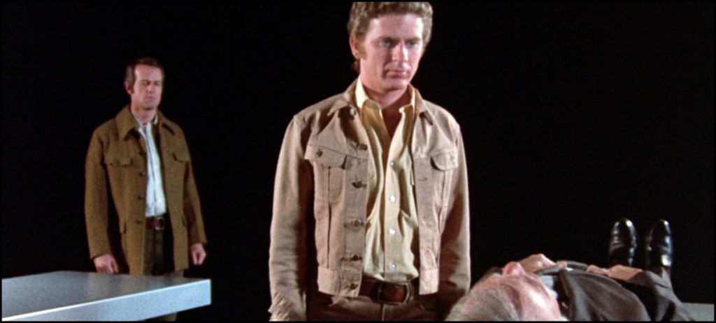 A climactic moment from 'The Questor Tapes'
