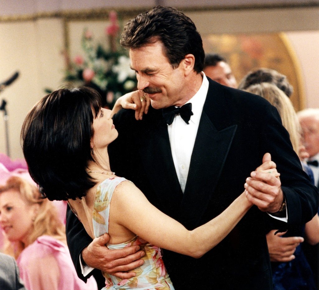 Courteney Cox, Tom Selleck, Friends, Season 2, 1996
