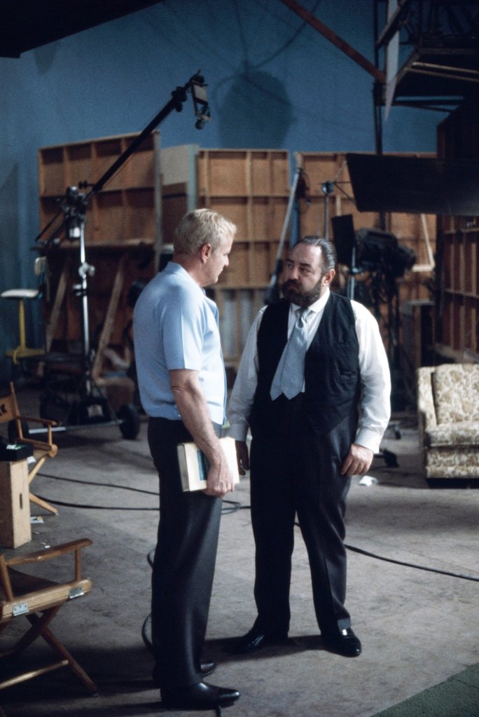 FAMILY AFFAIR, from left, Brian Keith, Sebastian Cabot, on-set, 1966-71 (1967 photo).