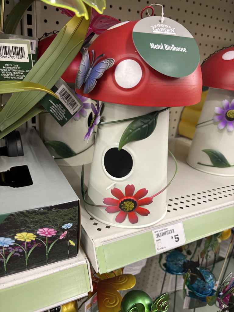 Dollar Tree whimsical bird houses