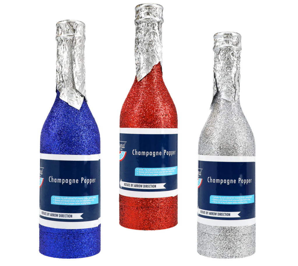 Champagne party popper