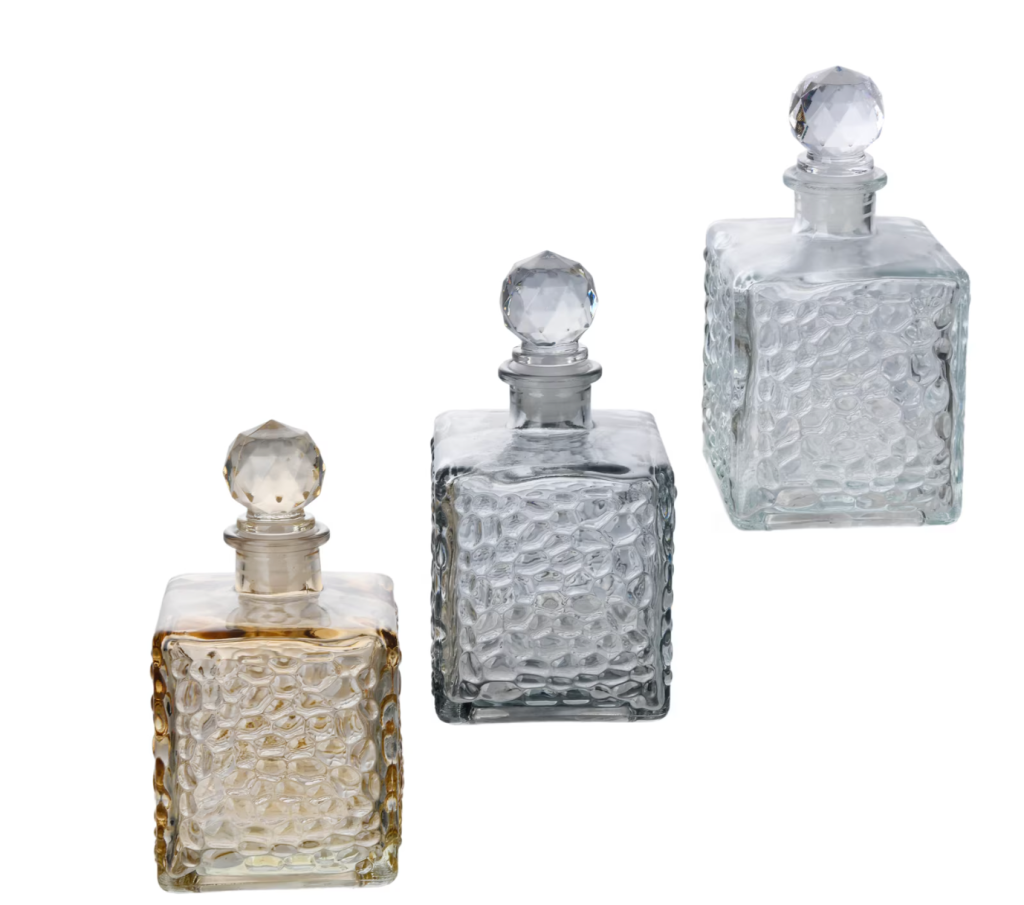 Decorative glass bottle