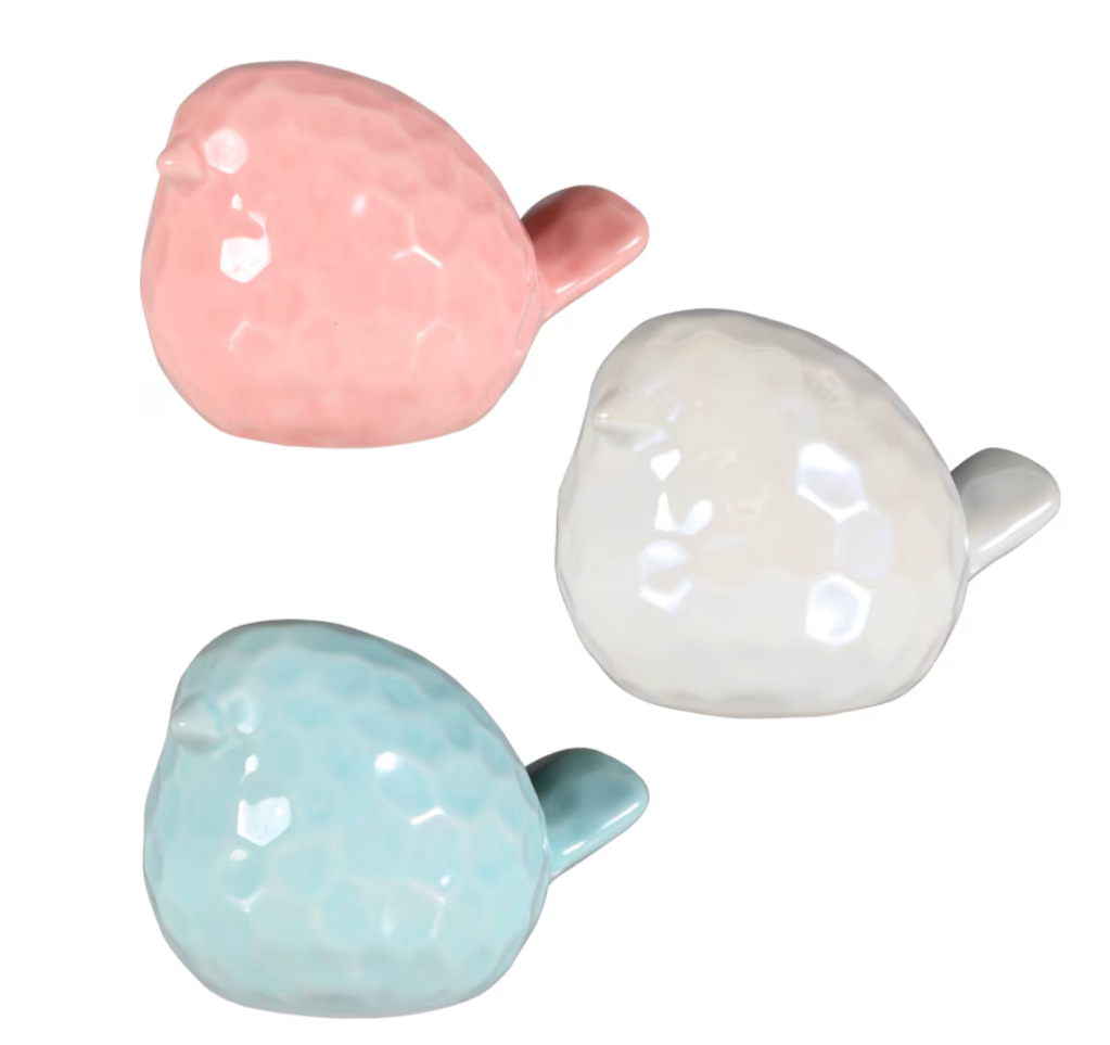 Dollar Tree's ceramic bird decor sculptures