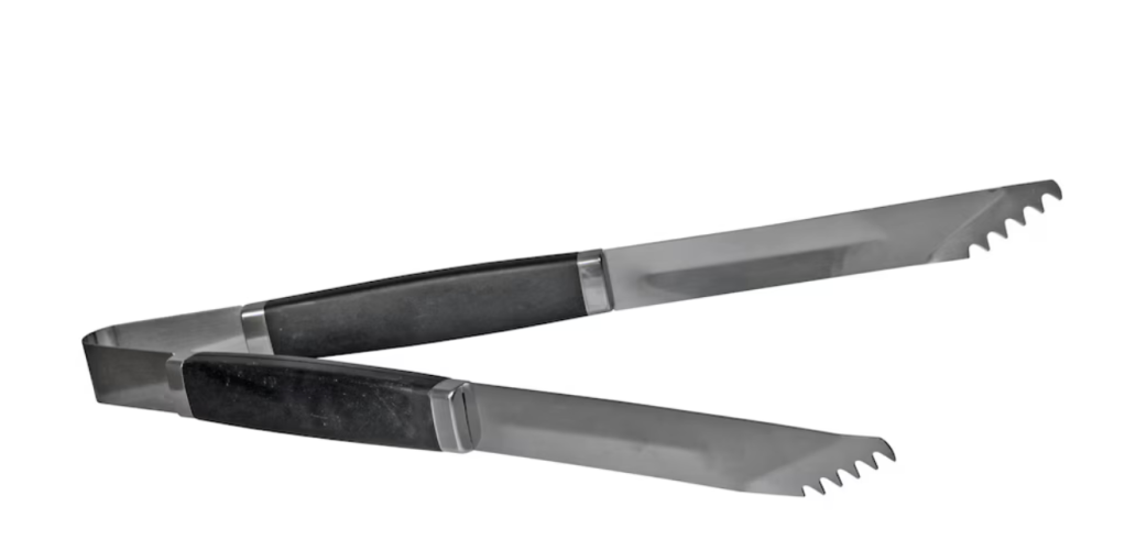 Dollar Tree's deluxe stainless steel barbecue tongs