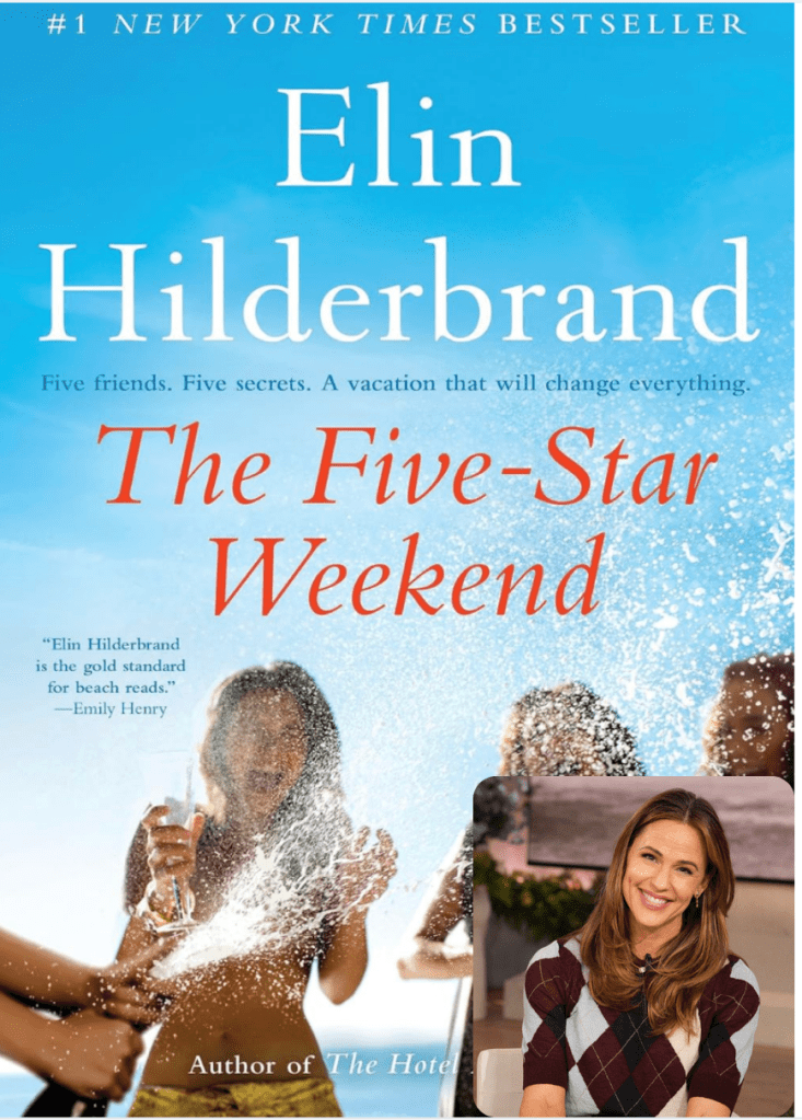 Five Star Weekend book jacket; Jennifer Garner inset