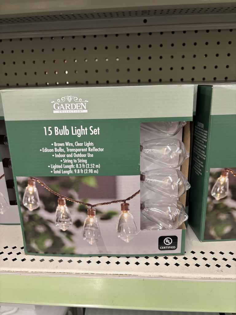 Dollar Tree garden lights