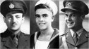 L-R: David Niven, Sean Connery and Roger Moore in the military