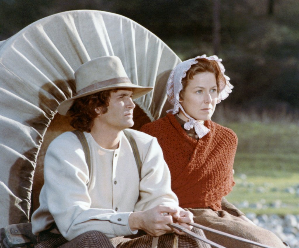 LITTLE HOUSE ON THE PRAIRIE -- Pilot Episode -- Air Date 03/30/1974 -- Pictured: (l-r) Michael Landon as Charles Philip Ingalls, Karen Grassle as Caroline Quiner Holbrook Ingalls -- Photo by: NBCU Photo Bank