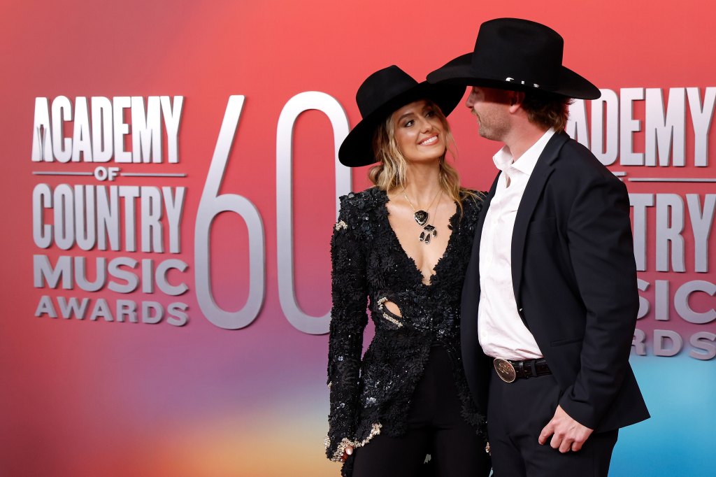 FRISCO, TEXAS - MAY 08: Lainey Wilson and Duck Devlin attend the 2025 Academy of Country Music Awards at Omni Frisco Hotel at The Star on May 08, 2025 in Frisco, Texas. (Photo by Taylor Hill/WireImage)