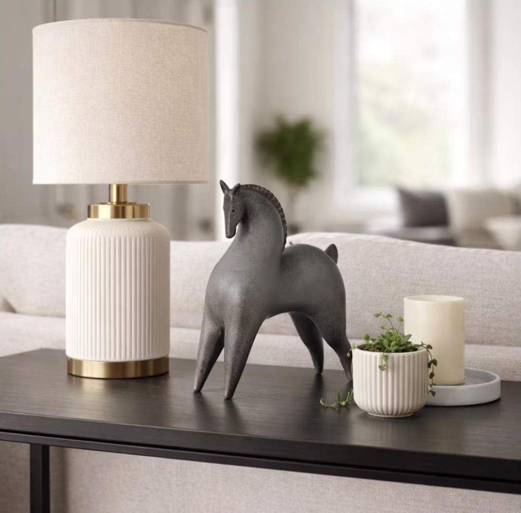 modern resin horse sculpture at Target