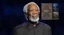 Actor Morgan Freeman pictured with images of The Holy Bible, The Poisonwood Bible by Barbara Kingsolver and Black Beauty by Anna Sewell