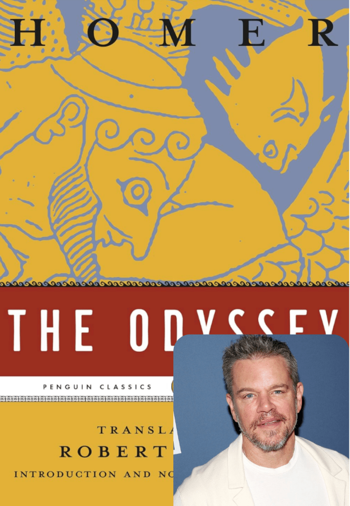 Odyssey cover; Matt Damon