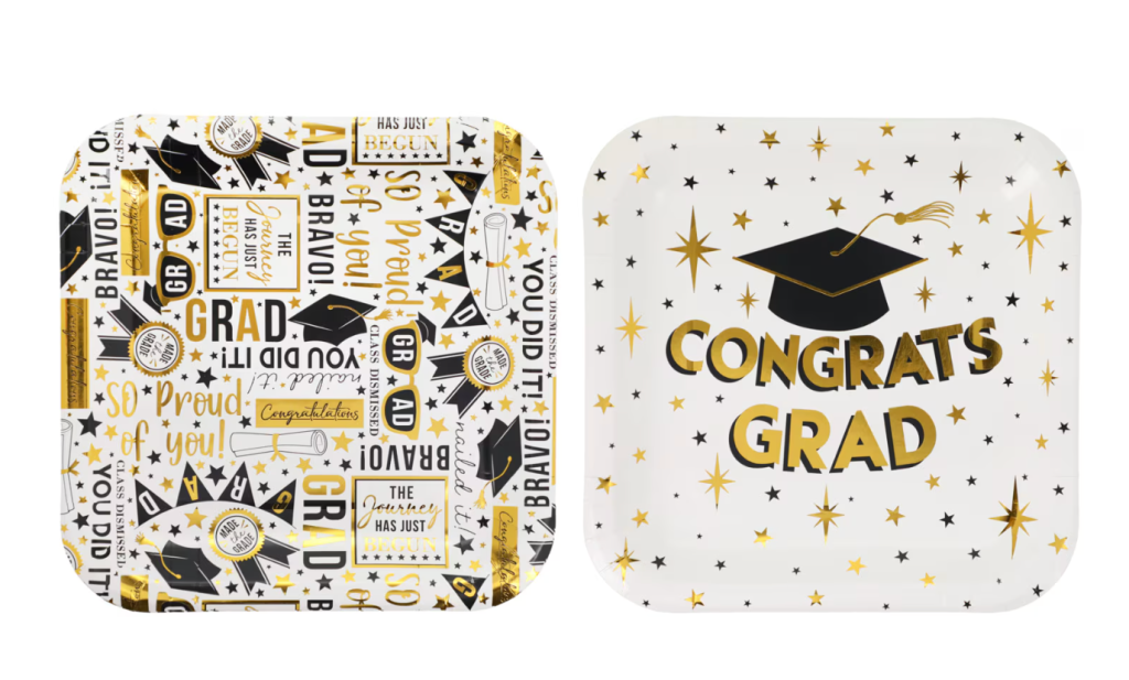 grad paper plates