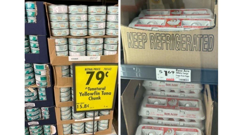 Tuna and egg deals from the Save A Lot weekly ad