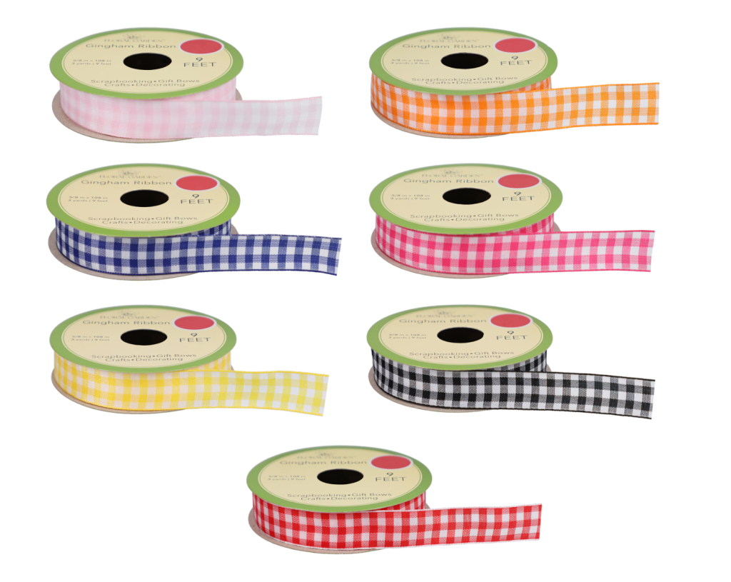 Gingham ribbon
