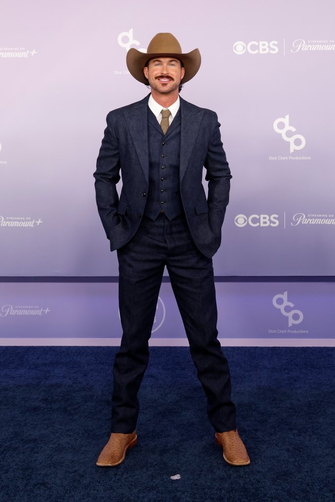 LAS VEGAS, NEVADA - MAY 25: EDITORIAL USE ONLY Riley Green attends the 52nd American Music Awards at MGM Grand Garden Arena on May 25, 2026 in Las Vegas, Nevada. (Photo by Taylor Hill/Getty Images)