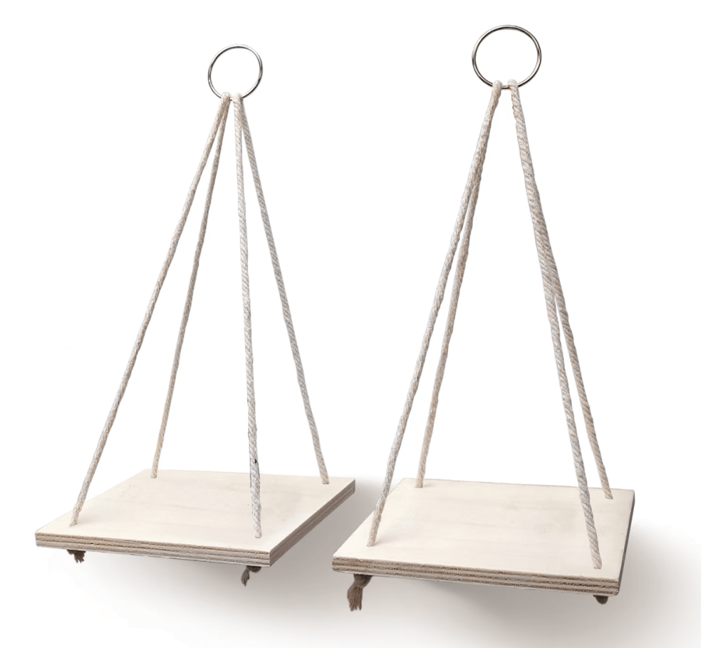 Hanging wall shelves