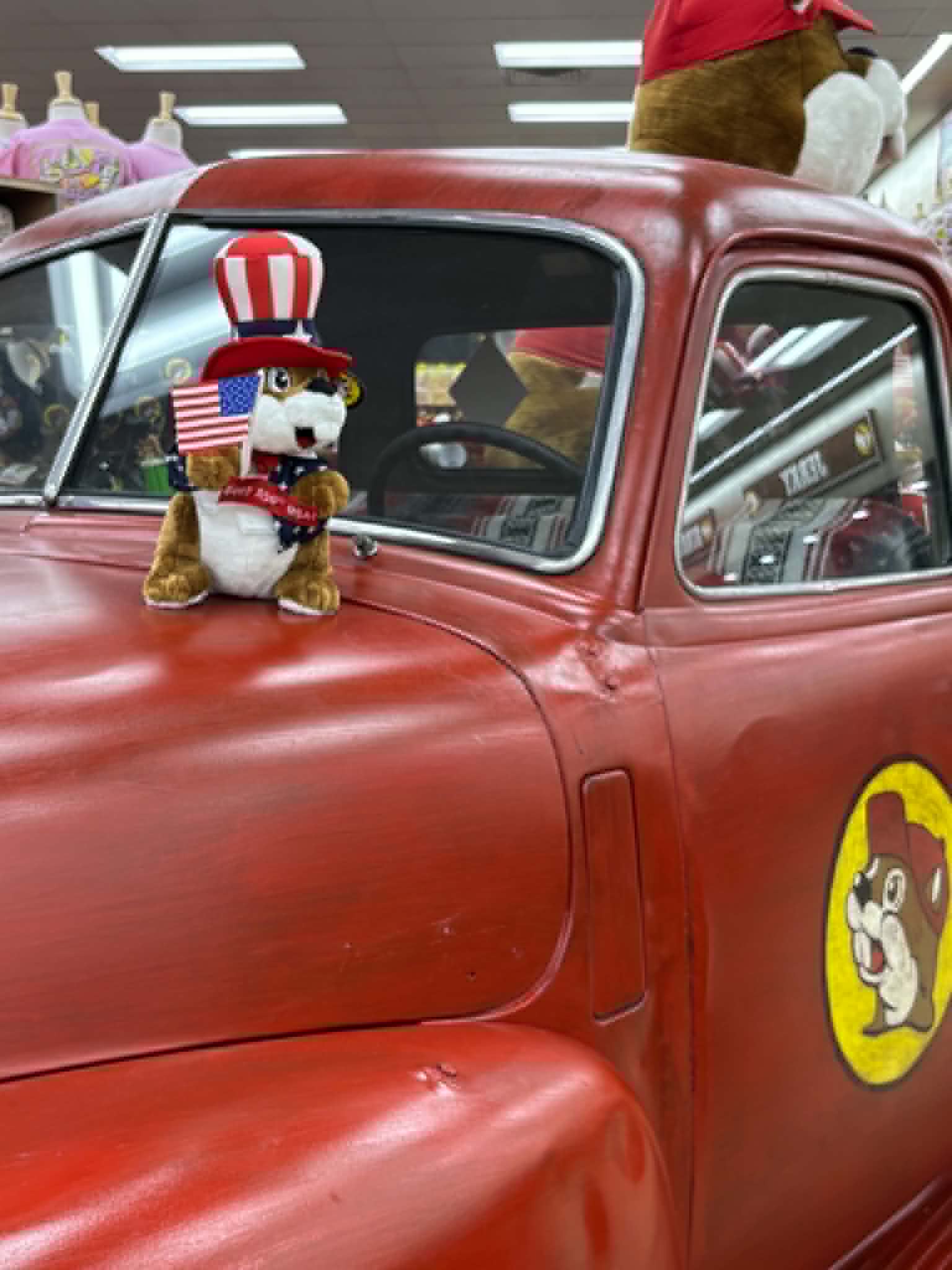 Buc-ees patriotic plush