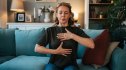 Woman doing deep breathing exercises to activate her vagus nerve