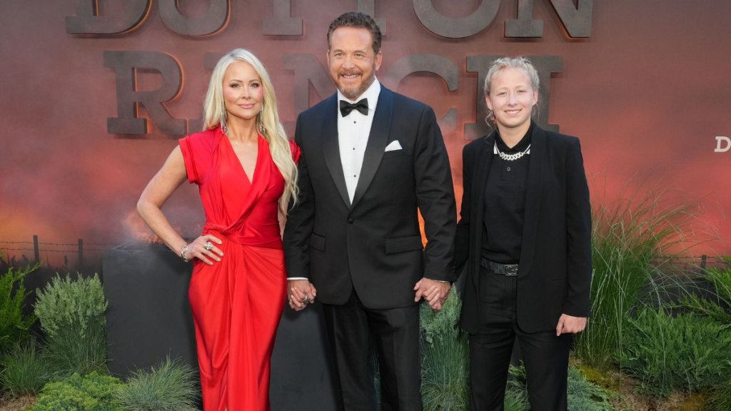Cynthia Daniel, Cole Hauser and Steely Rose Hauser in 2026