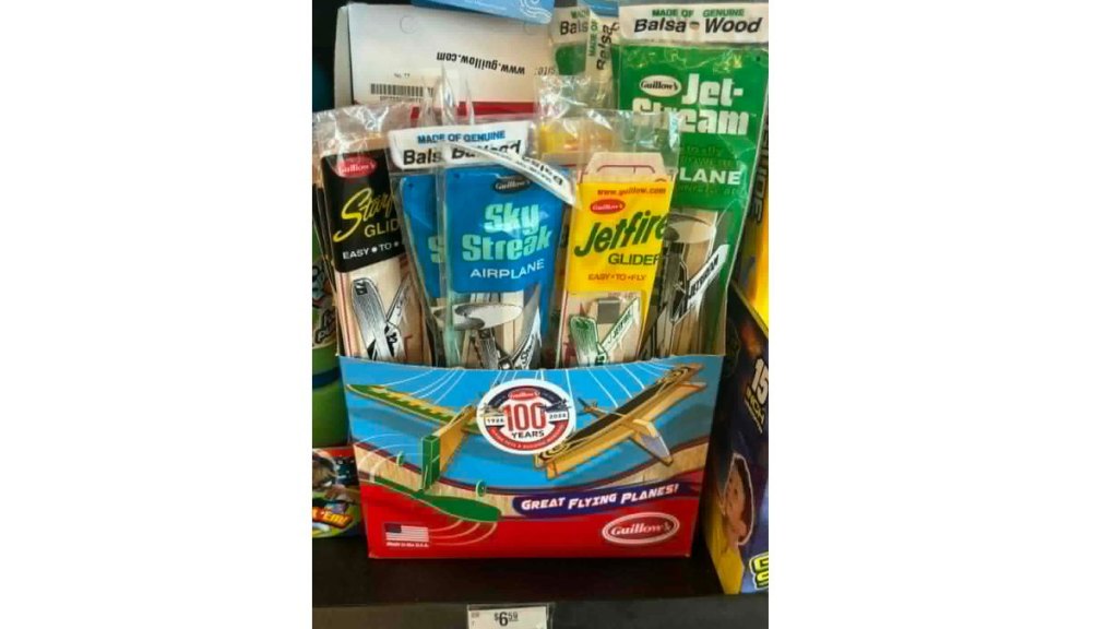 Balsa wood toy glider planes from Ace Hardware.