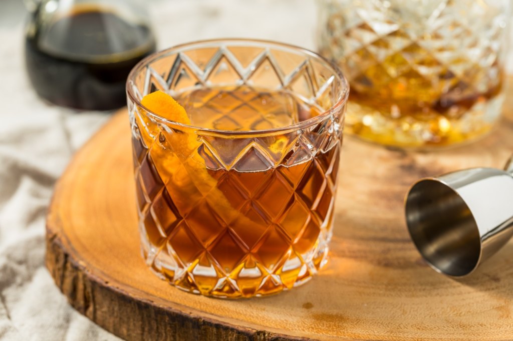 Old fashioned cocktail