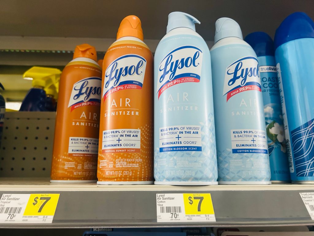 Lysol sprays