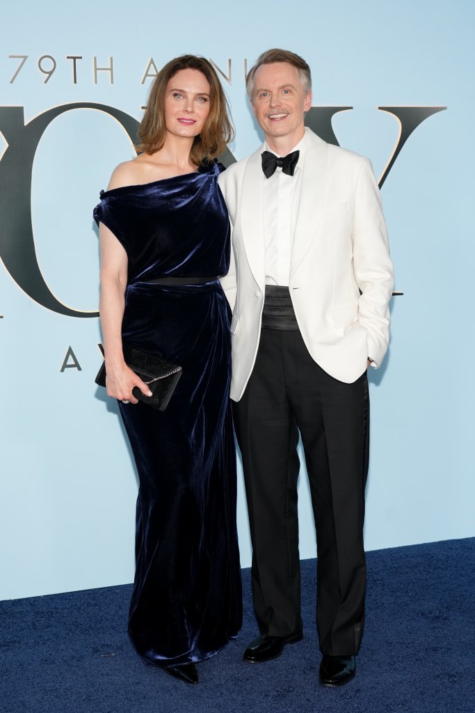 Emily Deschanel and David Hornsby at The 79th Annual Tony Awards held at Radio City Music Hall on June 07, 2026 in New York, New York. (Photo by Adela Loconte/Variety via Getty Images)