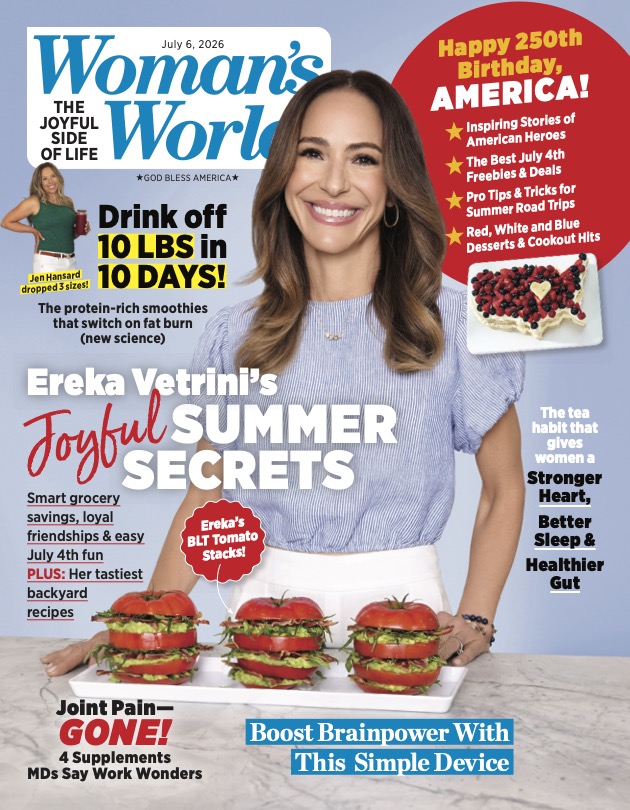 Ereka Vetrini on the cover of Woman's World