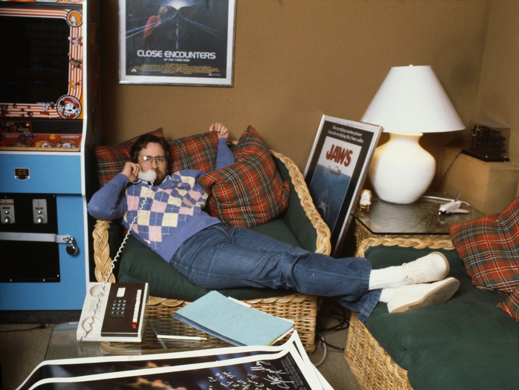 Steven Spielberg at home