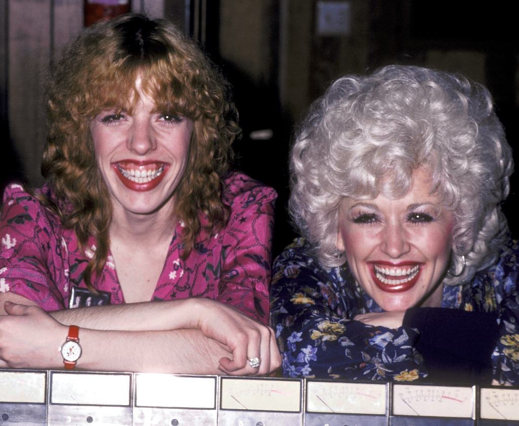 Freida Parton and Dolly Parton at Bearsville Studios in North Hollywood, California for the recording of Freida Parton's Self-Titled Album-'Freida Parton' on January 15, 1981