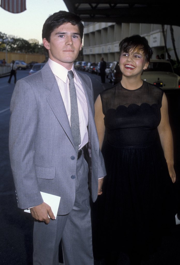Actor Brandon Cruz and Meg Bradburt attend ABC TV Affiliates Party on May 11, 1983 at the Century Plaza Hotel in Century City, California.