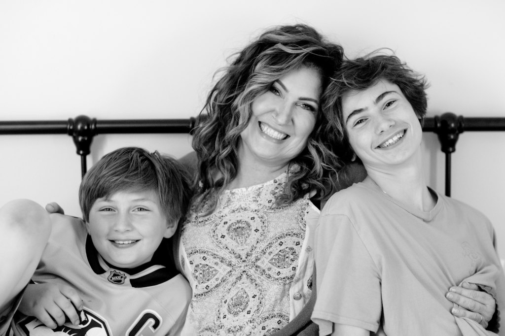 Jo Dee with her sons, Jonah and Noah