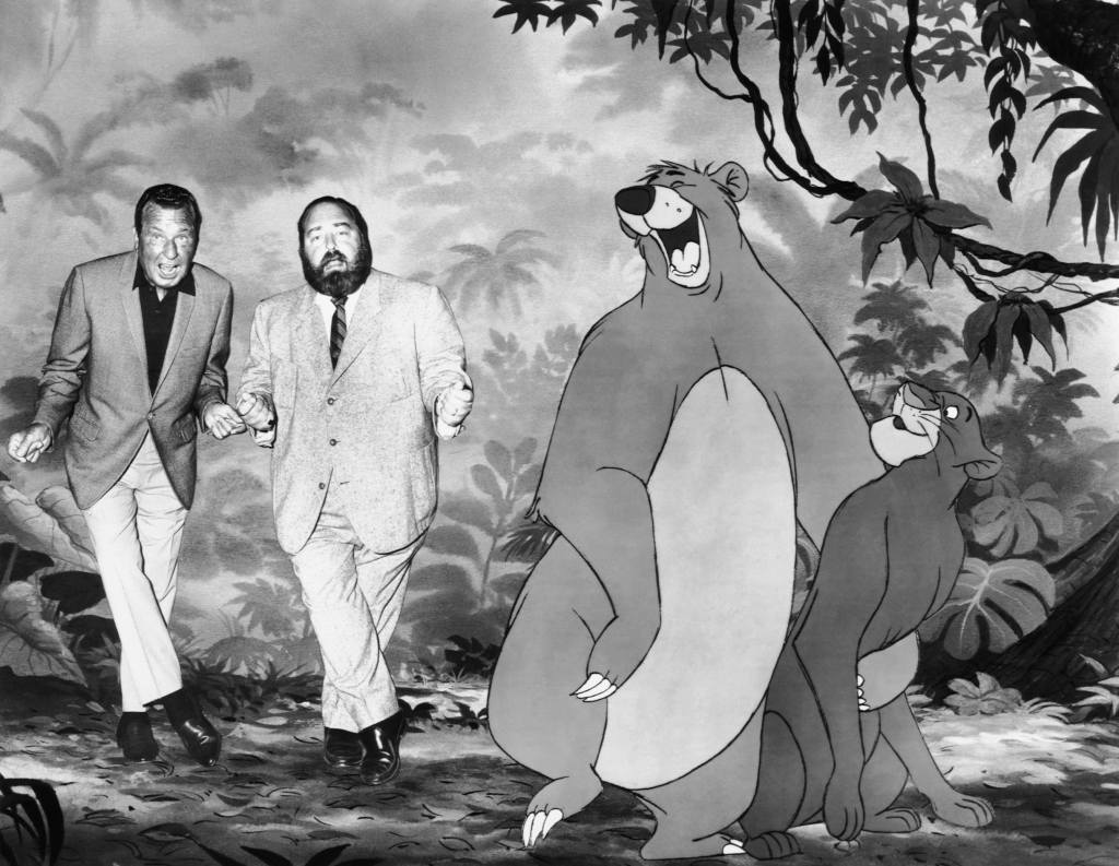 THE JUNGLE BOOK, from left, Phil Harris, as the voice of Baloo, Sebastian Cabot, as the voice of Bagheera, 1967