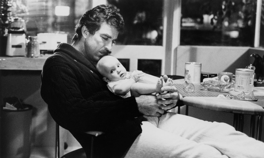 Tom Selleck, Lisa/Michelle Blair, Three Men and a Baby, 1987
