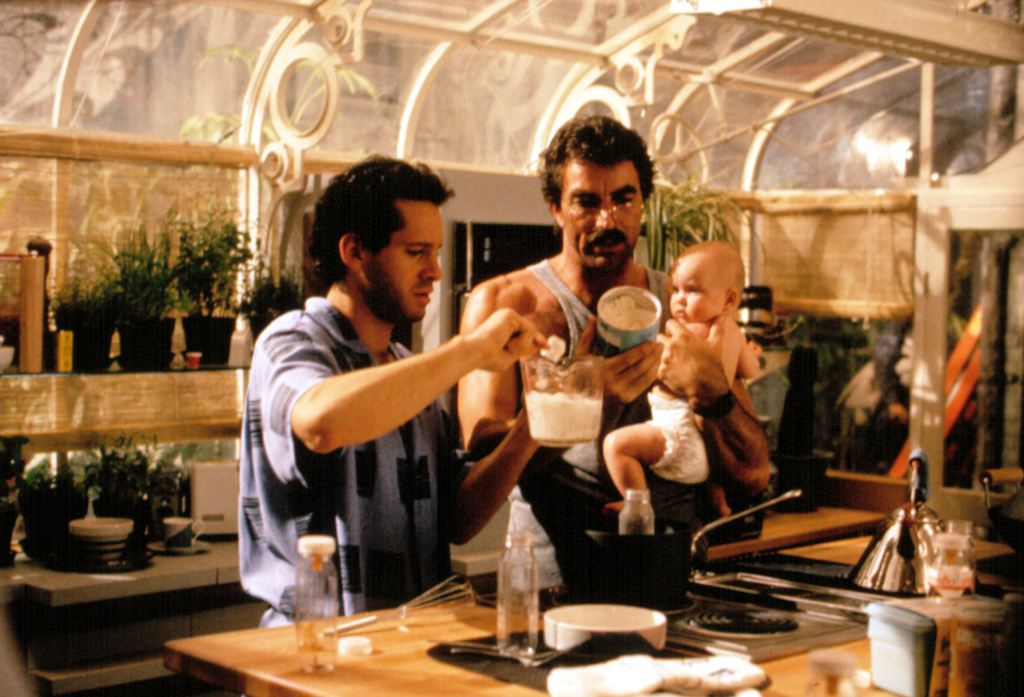 Steve Guttenberg, Tom Selleck, Lisa/Michelle Blair, Three Men and a Baby, 1987