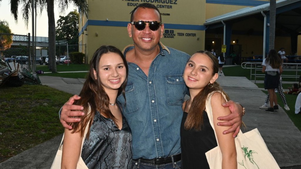 Natasha Rodriguez, Alex Rodriguez and Ella Rodriguez in 2022