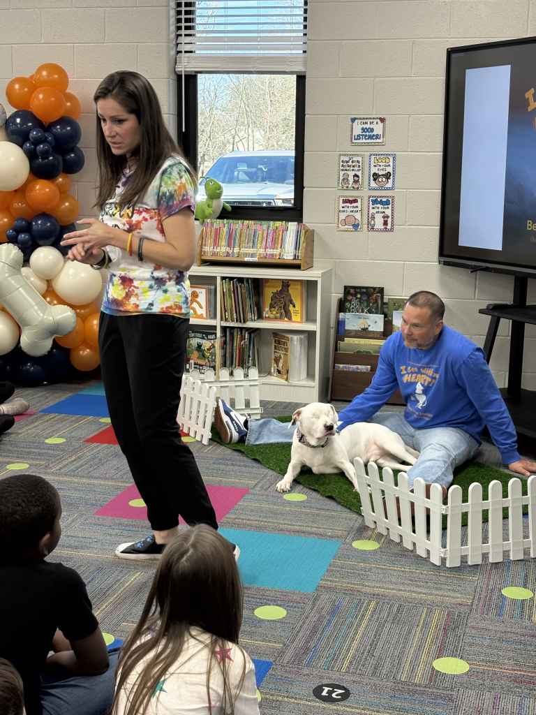 River goes to visit kids to spread love and teach lessons