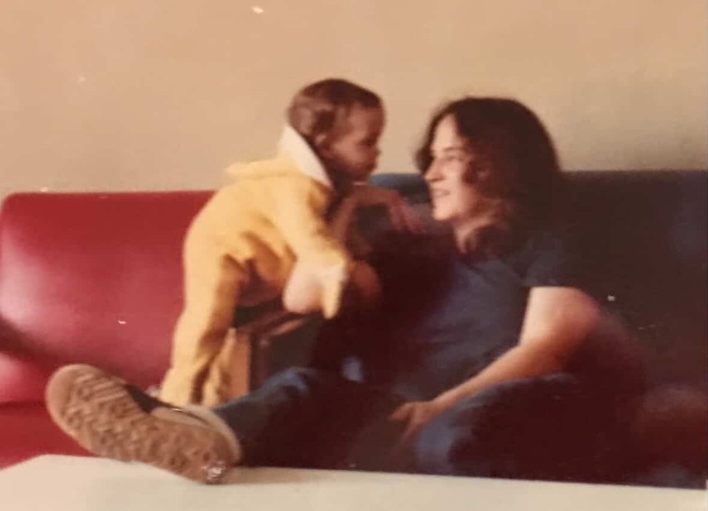 One of the only photos Jennifer has with her biological mother