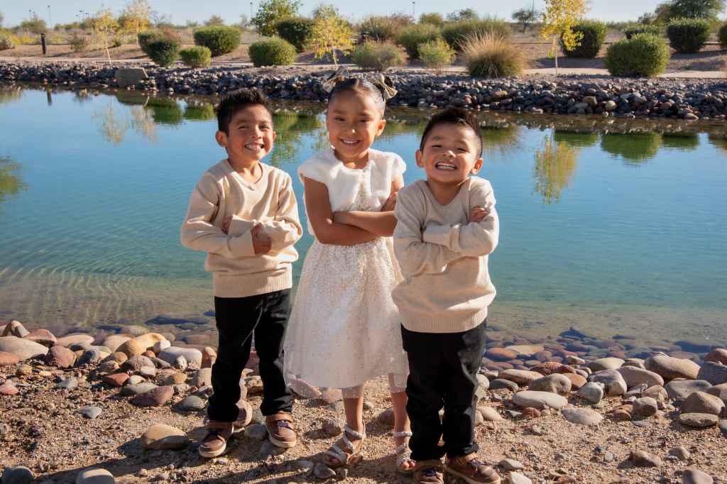 Tecumseh, Precious and Micah inspired Elisia's mission to help other Native American kids