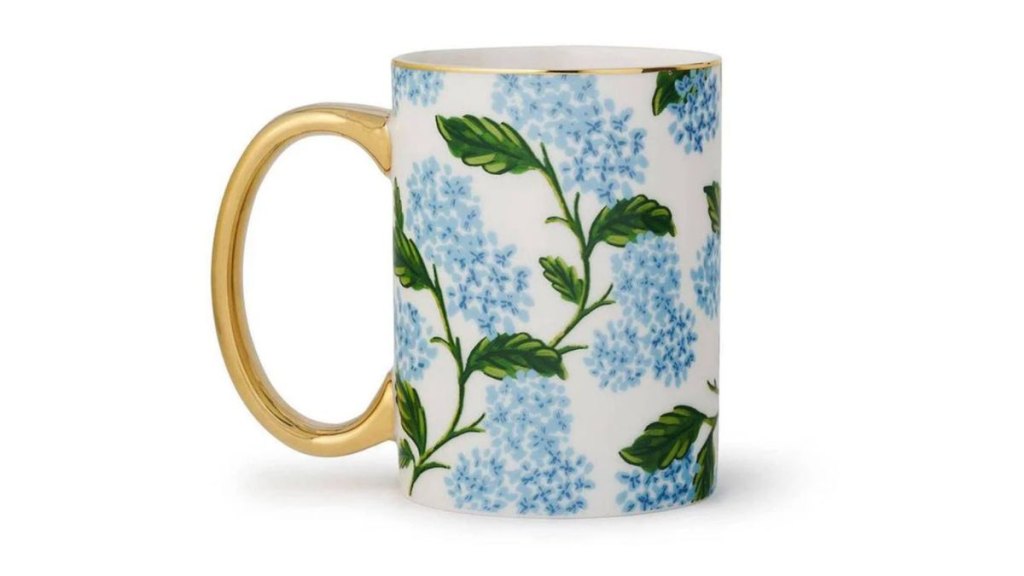 Rifle Paper Co Hydrangea Porcelain Mug