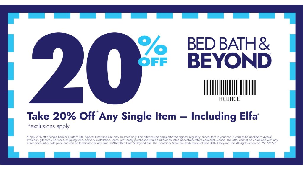 Iconic Bed Bath & Beyond coupon