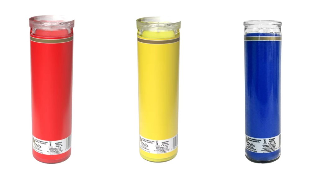 Primary color candles