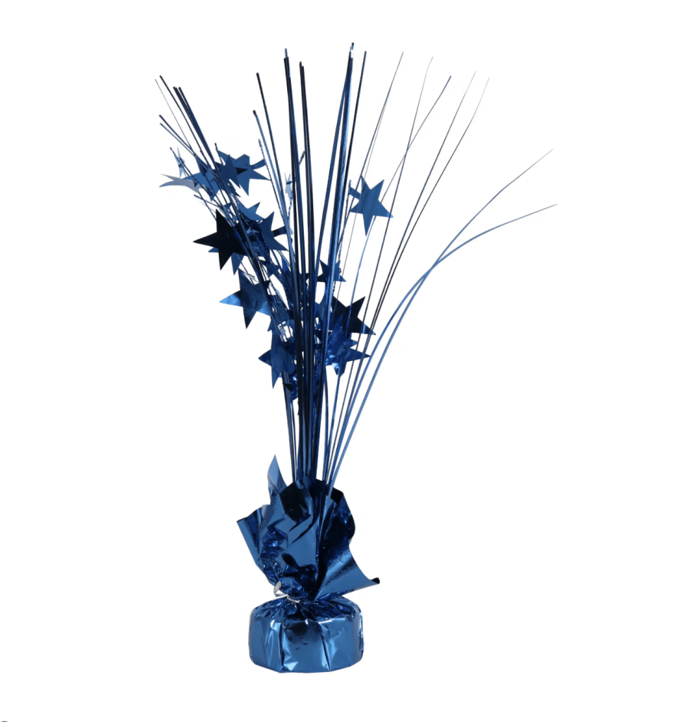 Royal blue centerpiece