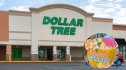 Dollar Tree store with an inset of "Aloha Summer" wall decor
