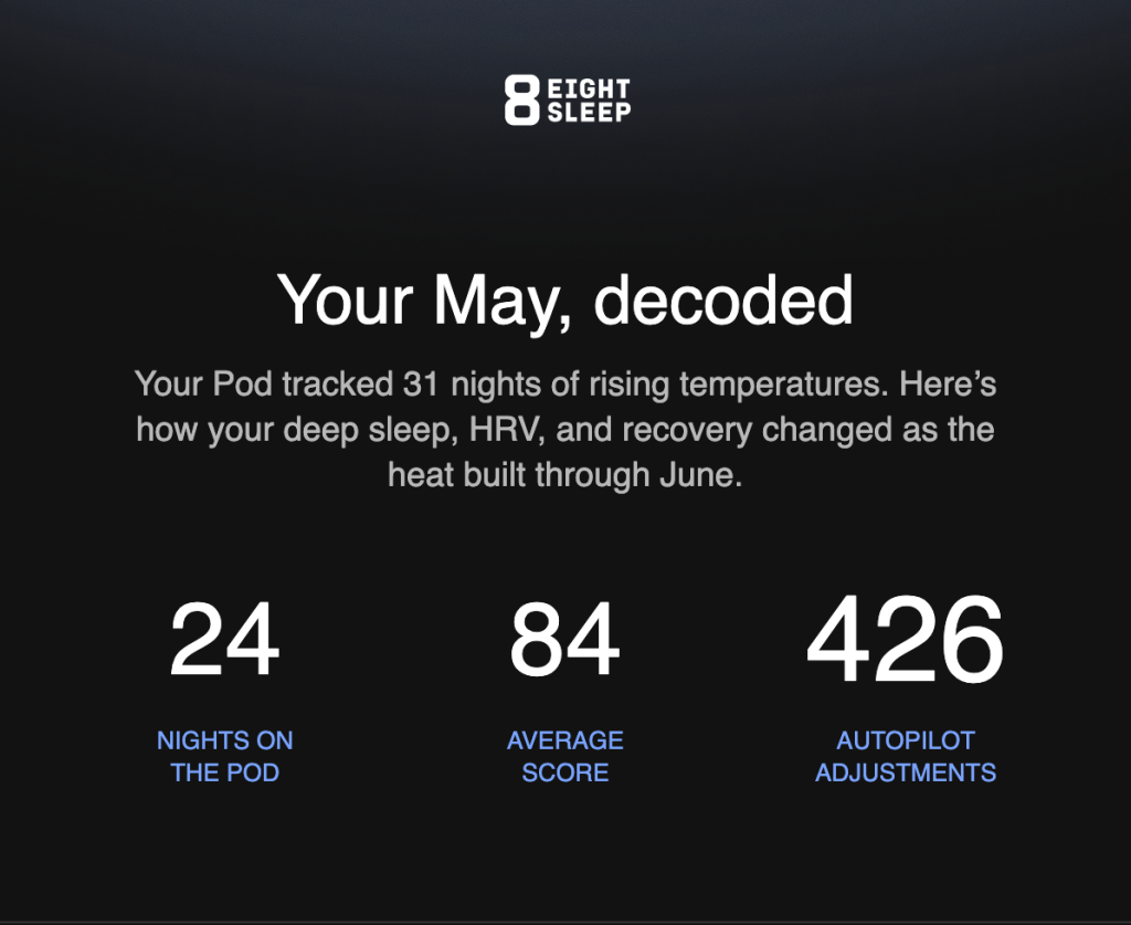Eight Sleep data