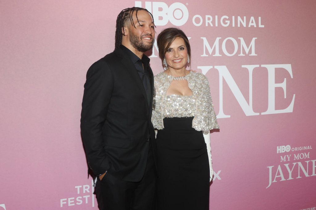 NEW YORK, NEW YORK - JUNE 13: Jalen Brunson and Mariska Hargitay attend the Tribeca Festival Premiere of "My Mom Jayne: A Film By Mariska Hargitay" at Carnegie Hall on June 13, 2025 in New York City. (Photo by Udo Salters/Patrick McMullan via Getty Images)