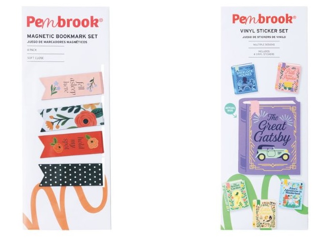magenetic bookmarks and vinyl stickers